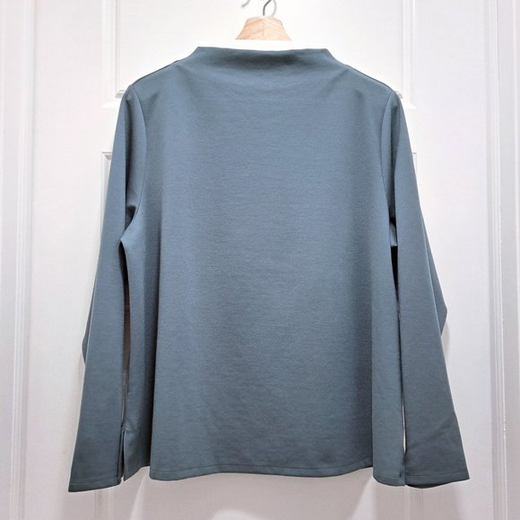 Eileen Fisher Cozy Brushed Terry Hug Funnel Neck Box-Top Size XL New wit… - Picture 2 of 10